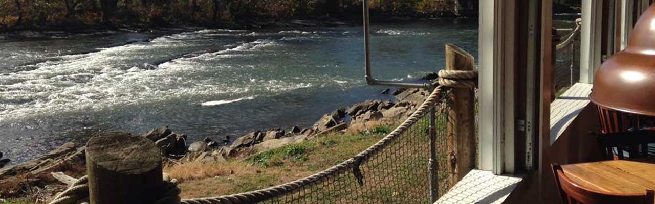 Dining by the river at Riverfront Seafood in Kingsport, TN.